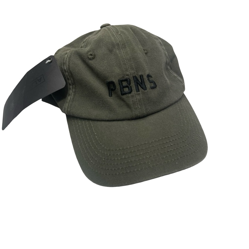 Alphalete Athletics PBNS Dad Hat Washed Olive Green Embroidered Baseball Cap NWT
